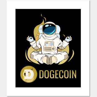 Dogecoin coin Crypto coin Cryptocurrency Posters and Art